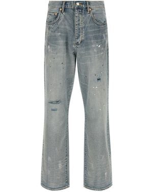 Purple 'p011 Vintage Slash Paint' Jeans - Grey