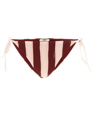Fendi 'pequin' Reversible Bikini Bottoms - Multicolour