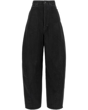 Balenciaga Barrel Leg Jeans - Black