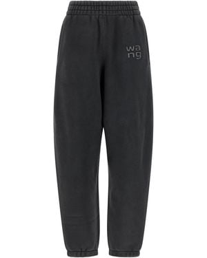 T By Alexander Wang 'hotfix Logo' Joggers - Black