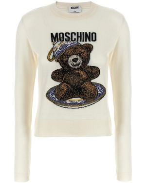 Moschino Pullover "Teddy" - Weiß
