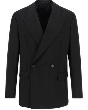 mfpen Double-breasted Blazer - Black