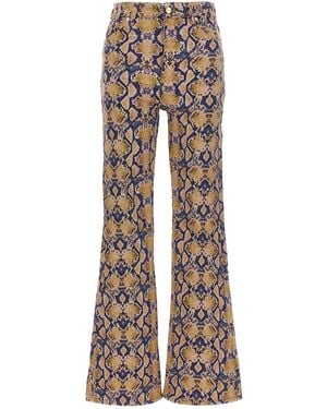 Ganni 'Snake Printed Iry' Jeans - Multicolour
