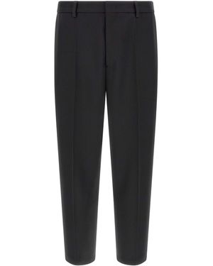 Jil Sander Technical Gabardine Trousers - Black