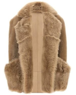 Blancha Gilet Shearling 'Toscana' - Marrone