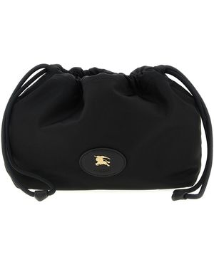 Burberry 'knight Stamp' Pouch - Black