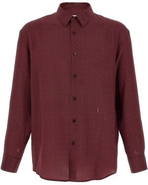 Saint Laurent 'cassandre' Shirt - Purple
