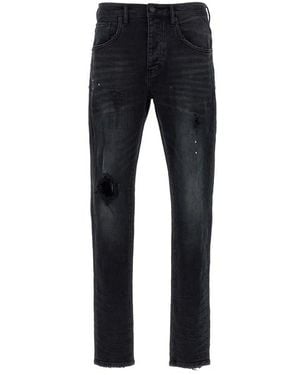 Purple 'dropped Fit' Jeans - Blue
