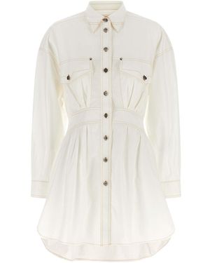 Versace 'medusa' Shirt Dress - White