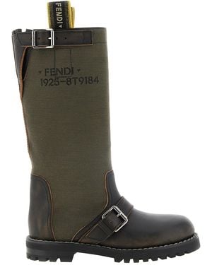 Fendi Commando' Boot - Green