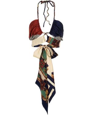 1/OFF Top 'designer Scarf' - Multicolour