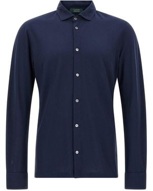 Zanone Ice Cotton Shirt - Blue
