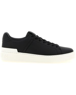 Balmain Trainer With Contrasting Sole - Black