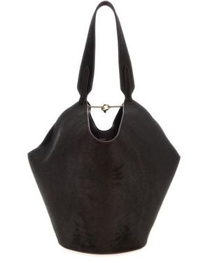 KHAITE Shopping 'Lotus' Piccola - Nero