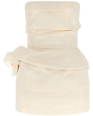 Magda Butrym Kleid "Re26 Dress 01" - Natur