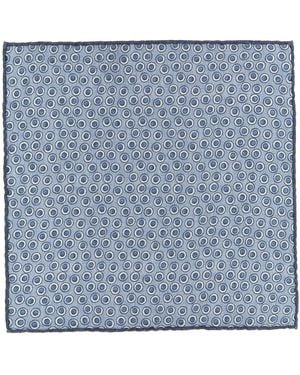 Brunello Cucinelli Polka Dot Pocket Clutch Bag - Blue