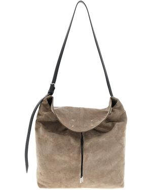 Maison Margiela 'drawstring Hobo' Small Shoulder Bag - Brown