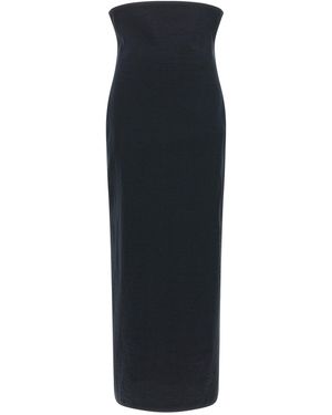 Issey Miyake 'allow' Long Skirt With Zip - Black