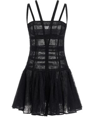 Giovanni bedin Chantilly Lace Dress - Black