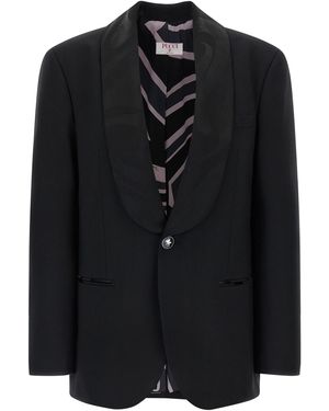PUCCI 'labirinto' Single-breasted Blazer - Black
