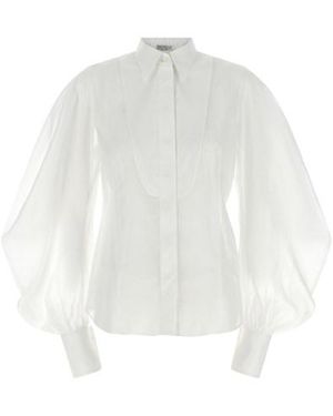 Brunello Cucinelli Camicia Organza - Bianco
