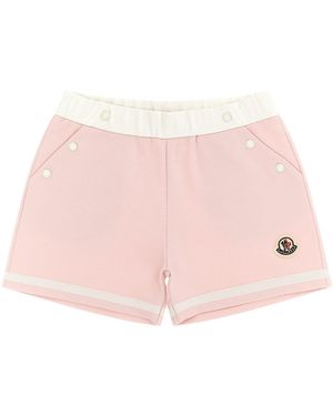 Moncler Cotton Viscose Bermuda Shorts - Pink