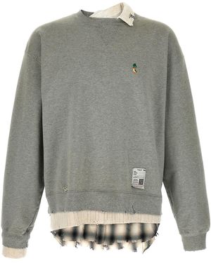 Maison Mihara Yasuhiro Three Layer Sweatshirt - Grey