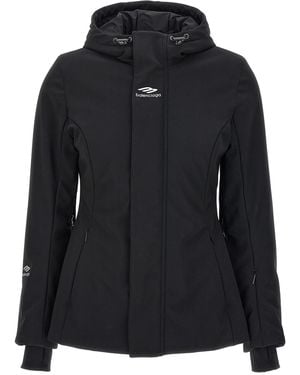 Balenciaga 'Ski Hourglass 3B Sports Icon' Parka - Black