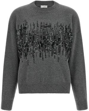 Peserico Sequin Knit Jumper - Grey