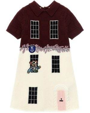 Burberry 'townhouse Bear' Dress - Red