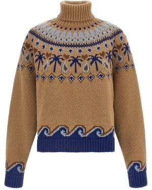 Alanui Pullover "Sweet Winter" - Blau