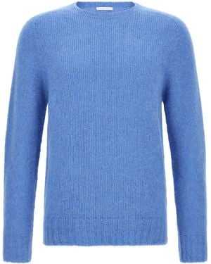 Oliver Lattughi Brushed Alpaca Jumper - Blue