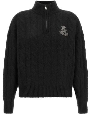 Ralph Lauren Maglione Logo Gioiello - Nero