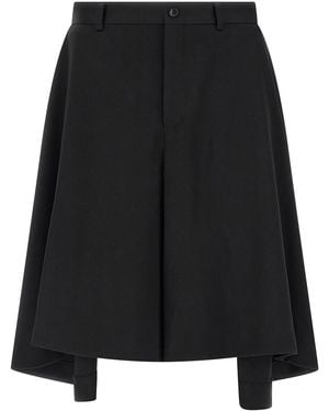 Comme des Garçons Extra Loose Leg Bermuda Shorts - Black