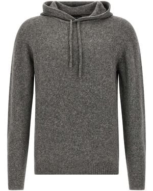 Roberto Collina Hooded Jumper - Grey