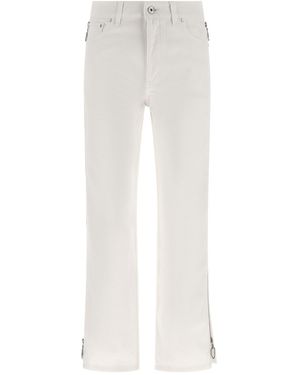 Rabanne Zip Jeans - White