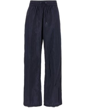 Prada Re-nylon And Lace Trousers - Blue