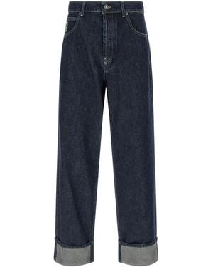 Marni Logo Embroidery Jeans - Blue