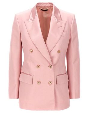 Tom Ford Double-Breasted Blazer Blazer And Suits Rosa