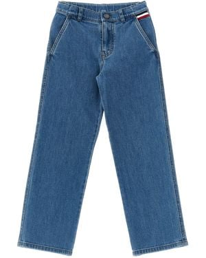 Moncler Straight Leg Jeans - Blue