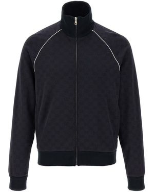 Gucci Giacca Sportiva Lavorazione Jacquard - Blu