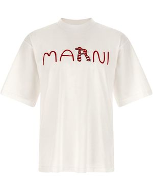 Marni T-Shirt With Logo - White