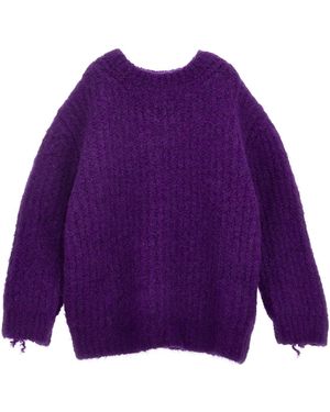 Douuod Pullover Mit Fransen - Lila