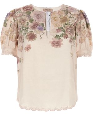 Twinset Floral Blouse - Natural