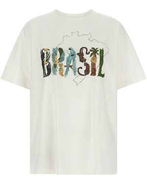 FARM Rio 'off-white Brasil' T-shirt