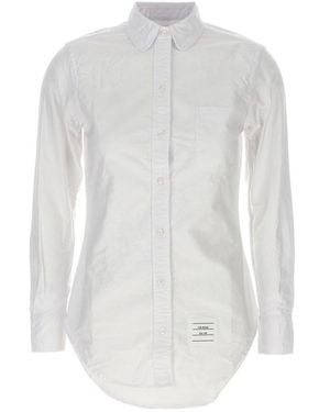 Thom Browne Camicia Cotone Oxford - Bianco