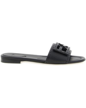 Fendi 'baguette' Slides - Black