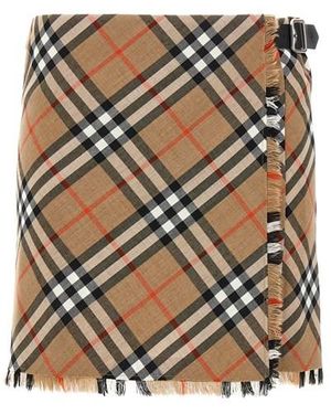 Burberry Gonna kilt - Marrone