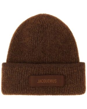 Jacquemus 'le Bonnet Gros-grain' Beanie - Brown