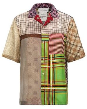 Marine Serre Camicia 'Regenerated Silk Scarves Bowling' - Multicolore